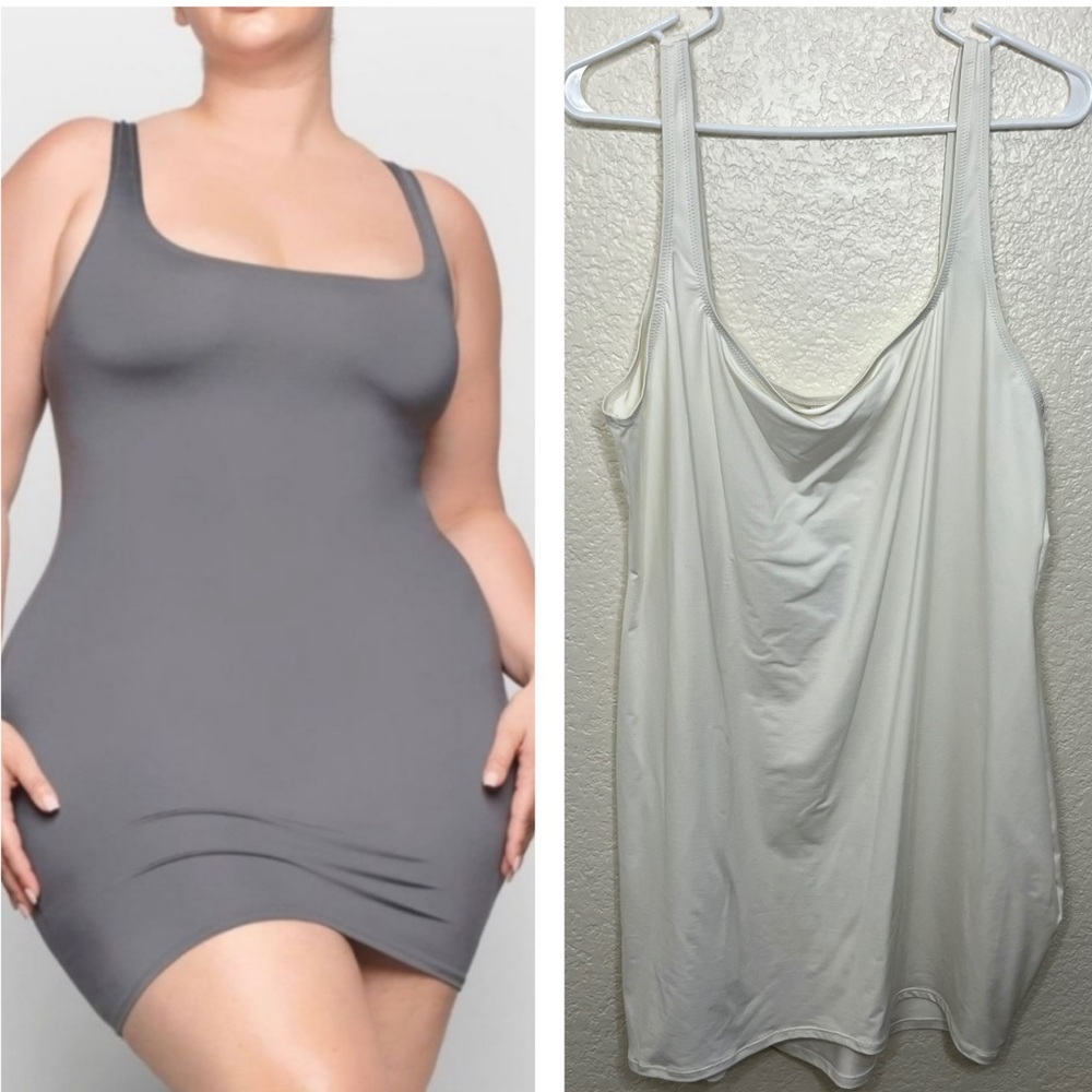 Skims Swim Tank Dress White Size 4X